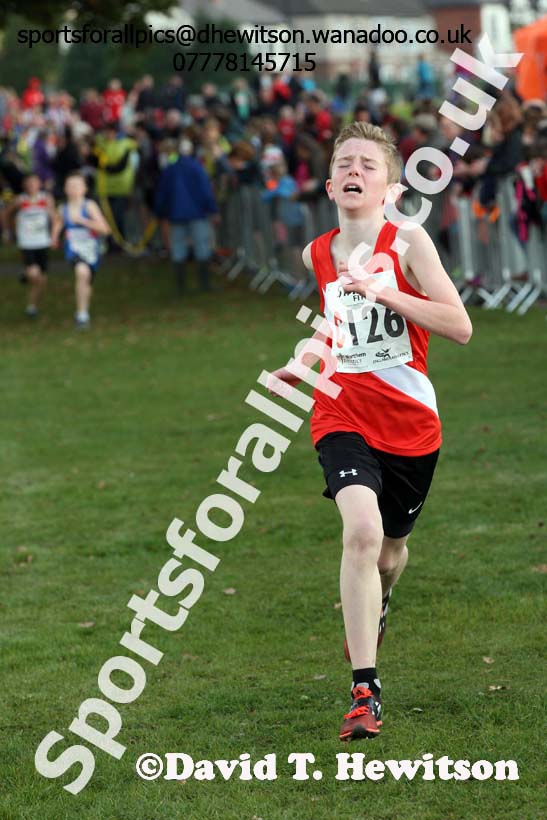 Boys under-13s Northern Cross Country Relays. Photo: David T. Hewitson/Sports for All Pics